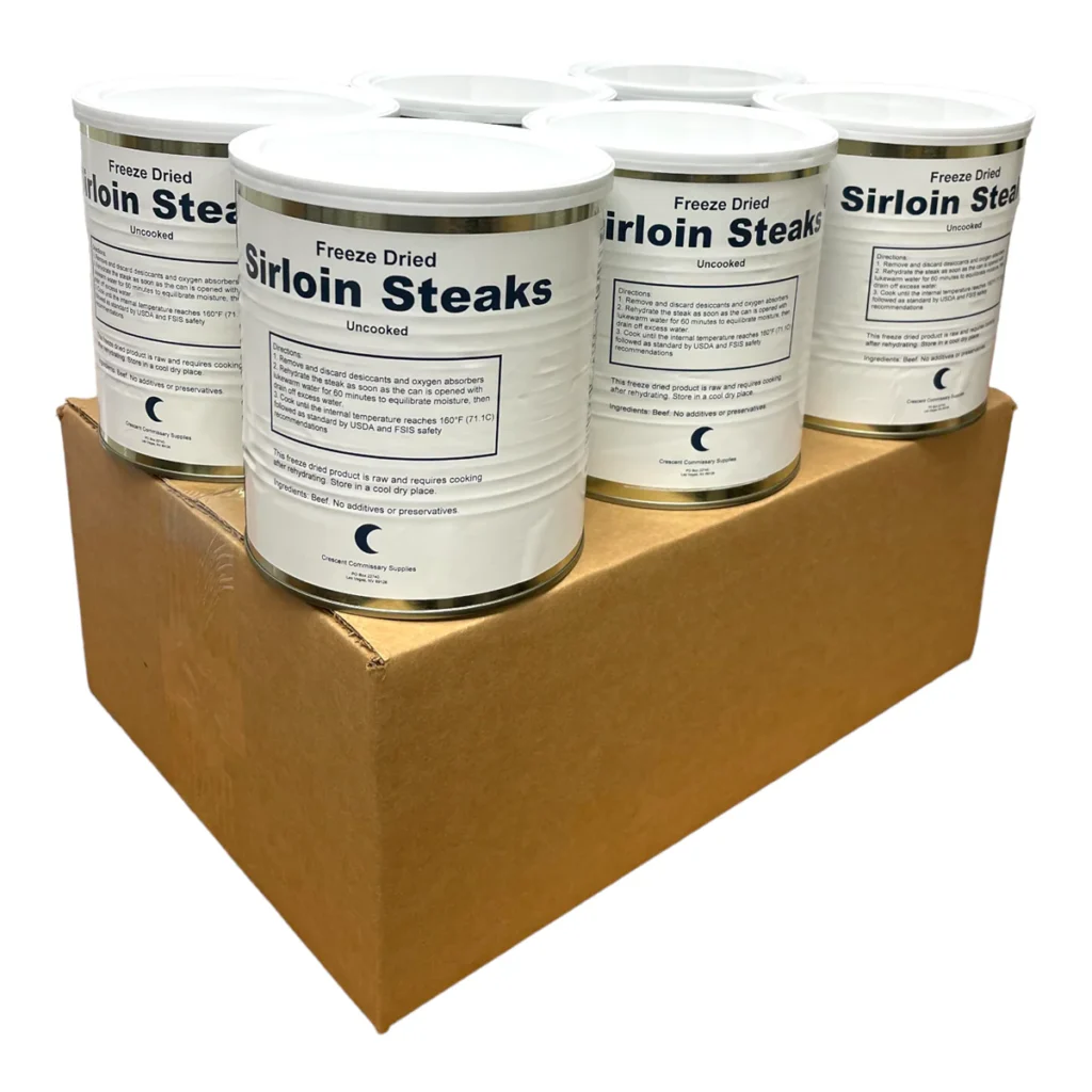 Freeze Dried Sirloin Steaks
