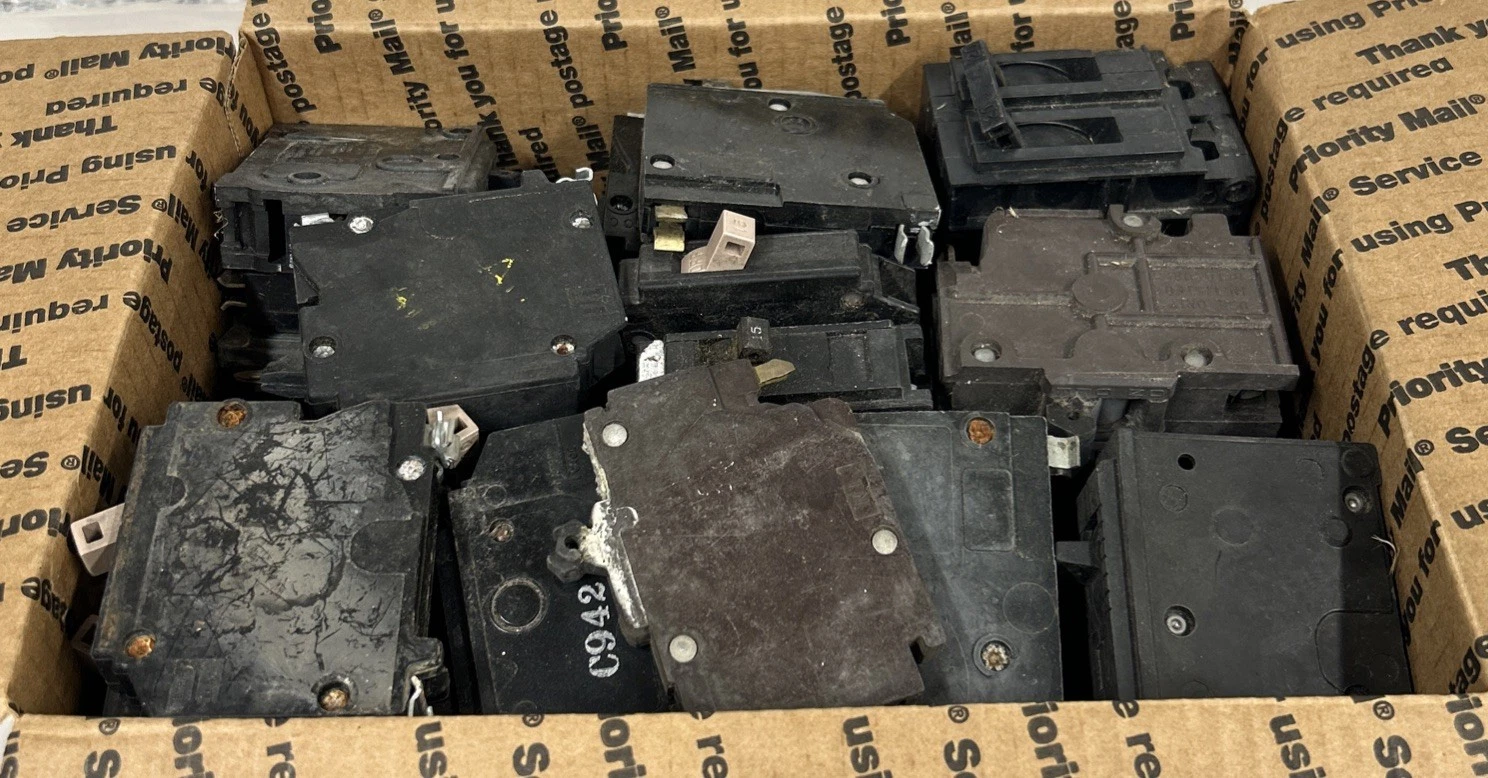 Scrap Circuit Breakers Scrap For Silver Recovery Silver Contacts & COPPER 14LBS